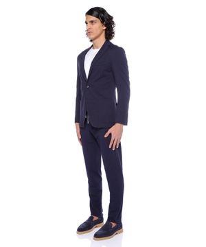Straight fit cotton suit