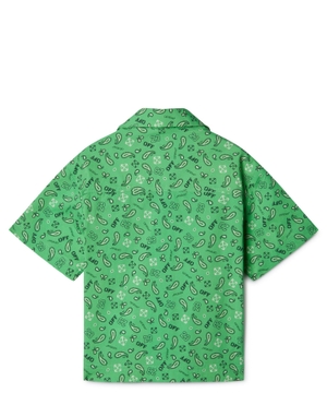 Bandana-print short sleeve shirt