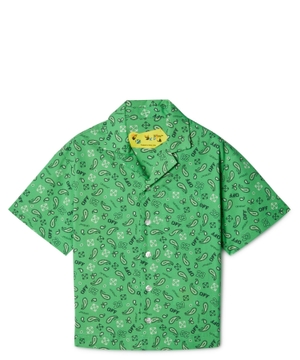 Bandana-print short sleeve shirt