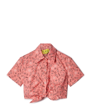 Bandana-print short sleeve shirt