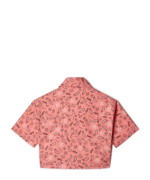 Bandana-print short sleeve shirt