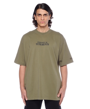 Dairəvi yaxa ilə qısaqol Property of Vetements T-shirt