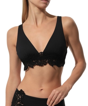 Lace design bikini top