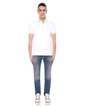 Short sleeve polo with classic collar