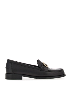 Leather loafers with Gancini detail