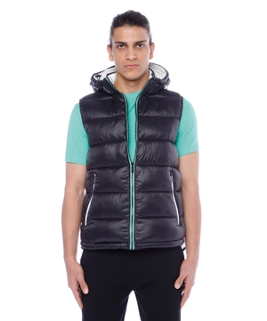 Quilted design sleeveless vest