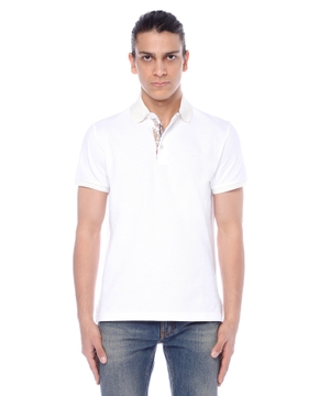 Short sleeve polo with classic collar