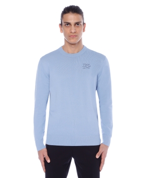 Round neck jumper with long sleeves