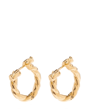 Gold-tone hoop earrings