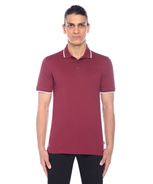 Long sleeve polo with classic collar