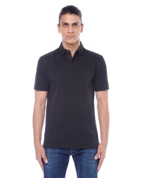 Short sleeve polo with classic collar