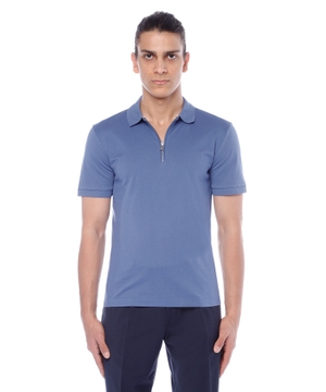 Short sleeve polo with classic collar