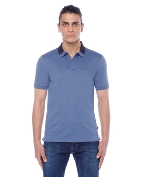 Short sleeve polo with classic collar