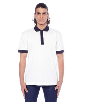 Short sleeve polo with classic collar