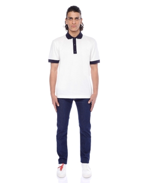 Short sleeve polo with classic collar