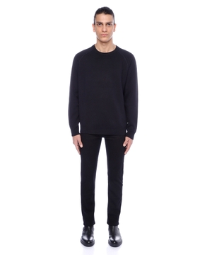 Round neck jumper with long sleeves