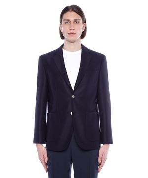 Long sleeve blazer with button fastening