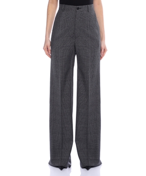 High-waist wide-leg pants