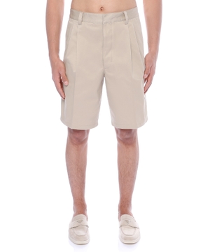 Straight-fit cotton shorts