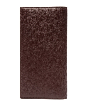 Кожаный кошелек с деталью логотипа