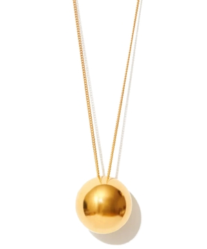 Gold plated pearl necklace