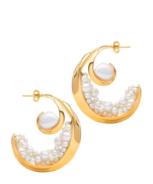 Crest Hoop earrings