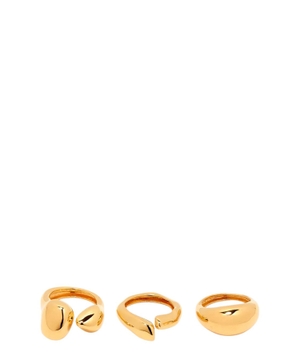 Set of 3 Pebble rings