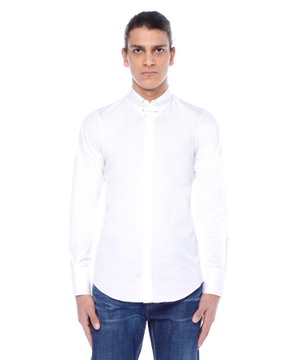 Long sleeve shirt with classic collar