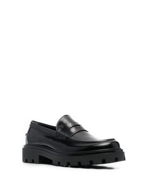 Leather loafers