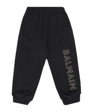 Elastic waist logo jogging pants