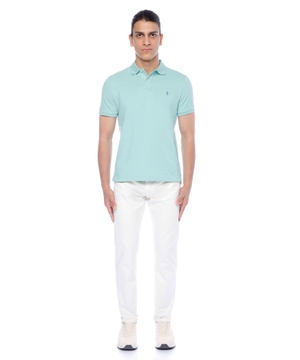 Short sleeve polo with classic collar