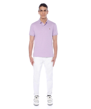 Short sleeve polo with classic collar