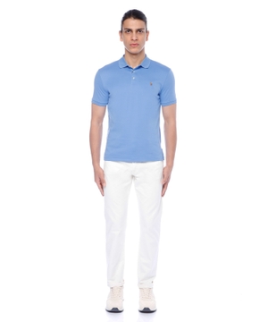 Short sleeve polo with classic collar