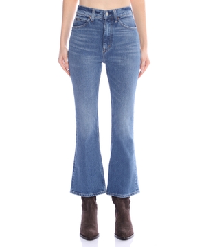 Flared cropped jeans