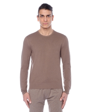 Round neck jumper with long sleeves