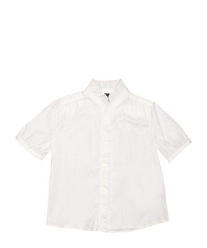 Logo printed jacquard shirt