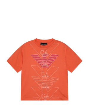 Qısaqol loqo printli T-shirt