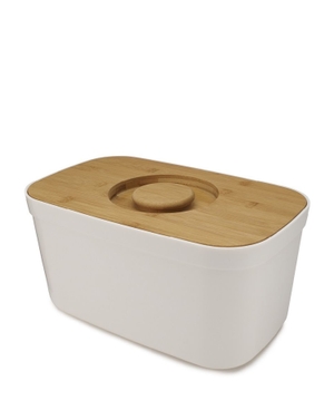 Bread bin with bamboo lid