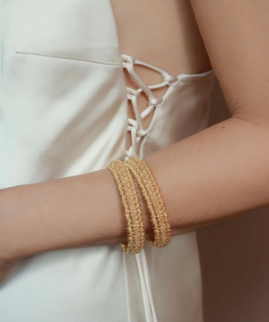 Set of two Twisted Wire bangles