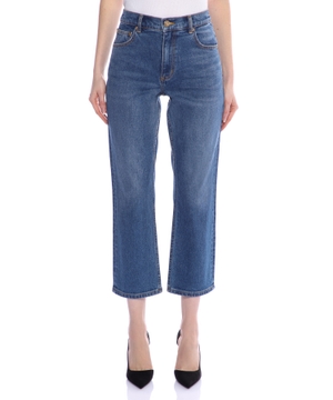 Flared cropped jeans