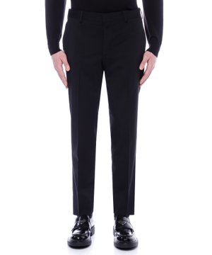 Straight-fit trousers with logo detail