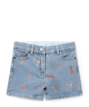 Embroidery embellished shorts