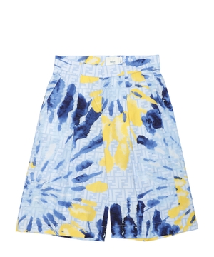 Printed straight shorts