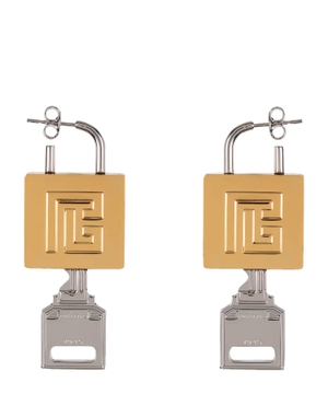 Lock & key earrings