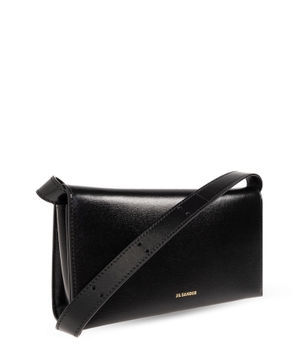 Logo detailed leather shoulder mini-bag