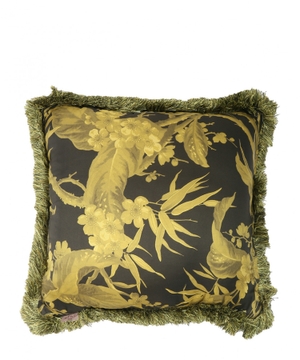 Embroidered decorative pillow