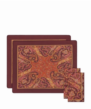 Placemat with Paisley pattern