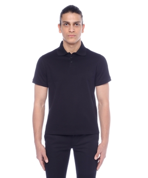 Short sleeve polo with classic collar