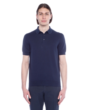 Short sleeve polo with classic collar