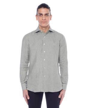 Long sleeve shirt with classic collar